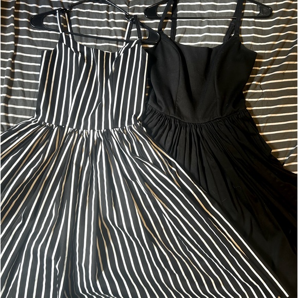 Beetlejuice Pinup couture Jenny dress black and white striped size medium - Picture 6 of 8